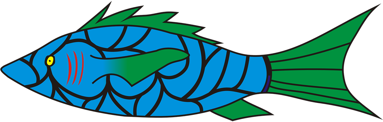 Fish Symbol Vector - Vector Graphics (1280x640), Png Download
