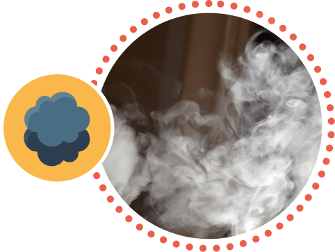If Smoke, In Any Quantity, Generated During Combustion - Factors Of Diffusion (482x363), Png Download