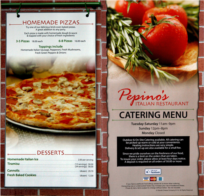Pepinos 2410 Ontario Street Schererville, In, 46375 - Convenience Food (1024x674), Png Download