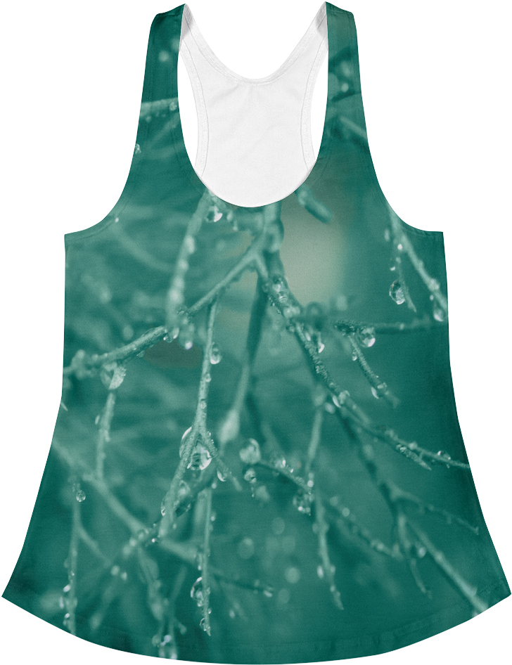 Emerald Green Mist Racerback Tank - Iphone (1000x1000), Png Download