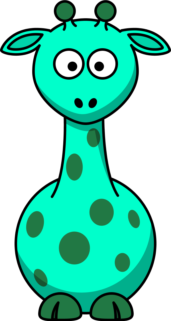Free Cartoon Giraffe Face, Download Free Clip Art, - Cartoon Giraffe (600x1125), Png Download