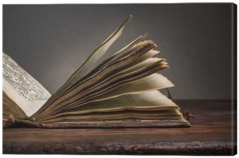 Cuadro En Lienzo Antigua Biblia Abierta En La Vieja - 4k Vintage (400x400), Png Download