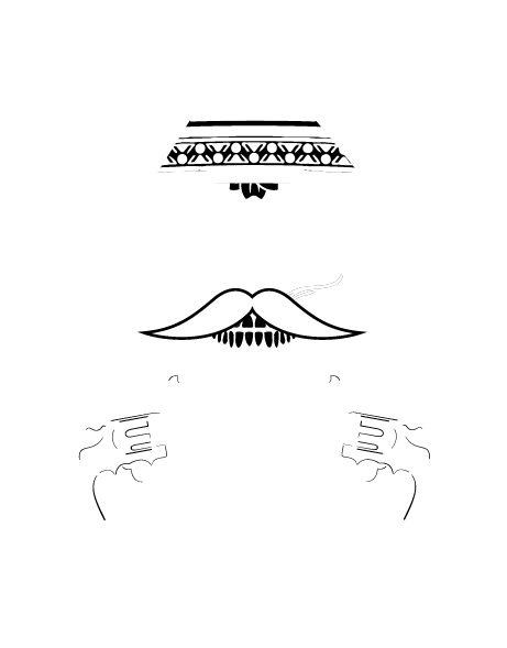 Calavera Pistolas (600x600), Png Download