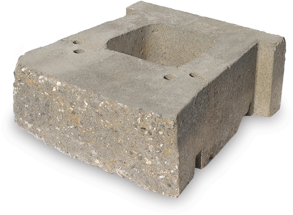 4" Medium Unit - Concrete (800x702), Png Download