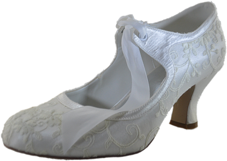 Alice By Shades 764 Ivory Or White Lace Wedding Or - Basic Pump (470x470), Png Download