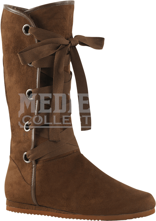 "lace Up Foldover Renaissance Boots" (850x850), Png Download