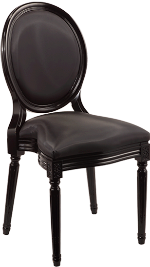 Montaigne Padded Chair Black Fire Retardant - Pepperfry (700x700), Png Download