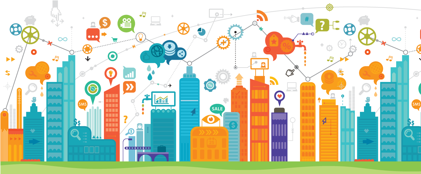 Internet Of Things In Smart Cities (1440x633), Png Download