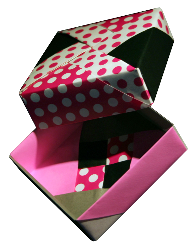 Origami Square Box - Origami (624x794), Png Download