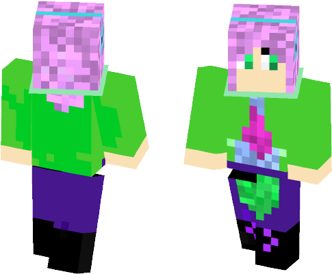 Purple Haired Gamer Girl - Tord (584x497), Png Download