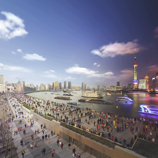 Spur Clean-tech For Smart Cities Vote Here - Shanghai Day And Night (532x532), Png Download