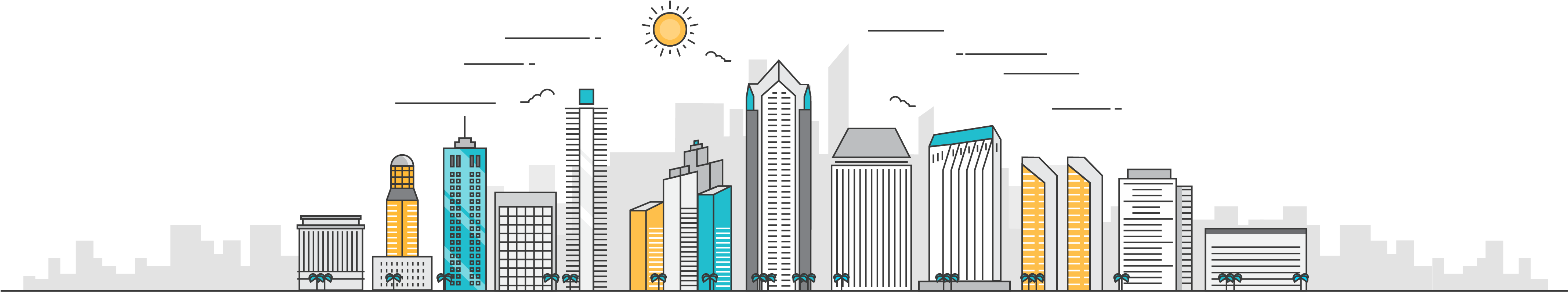 Become An Example For Other Cities To Follow While - Commercial Building (4272x859), Png Download