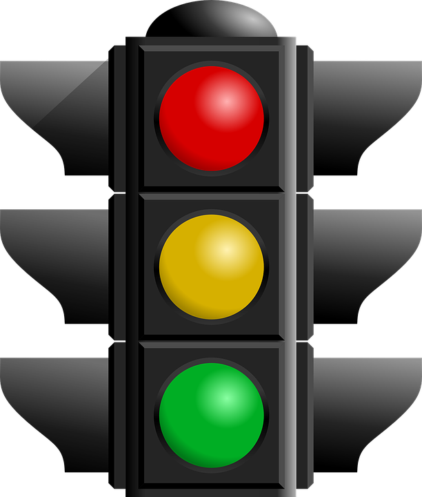 Desenho Semaforo Png - Traffic Light Pdf (612x720), Png Download