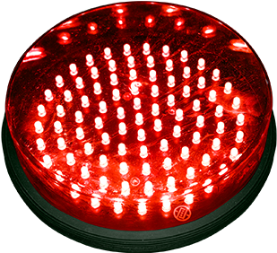 Óptica Led Roja De 200mm - Light-emitting Diode (600x600), Png Download
