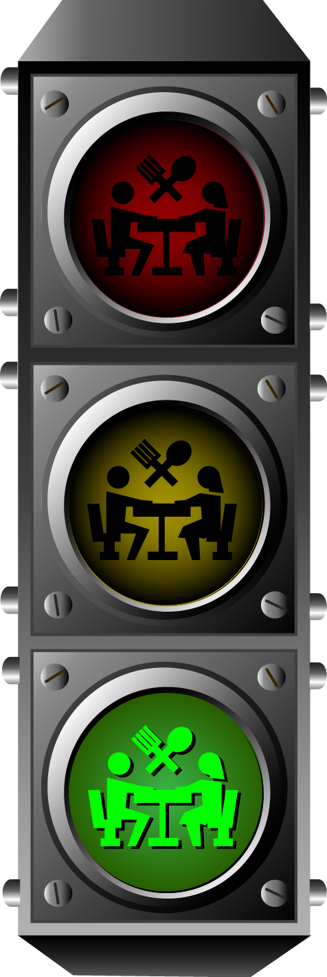 Semaforo Nutricioinal Terraza Imeo - Traffic Light (476x1420), Png Download