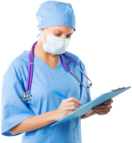 Town Center Surgical - Doctor In Surgical Gown Png File (437x476), Png Download