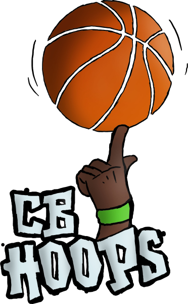 Clipart Black And White Basketball Clip Jordan Harris - Cbhoops (372x600), Png Download