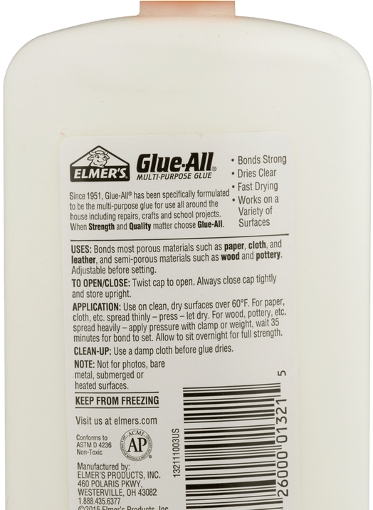 Download Elmer's Glue All 16oz Plastic Bottle Full Size