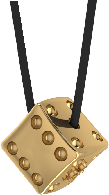 Gold Dice Pendant Jewellery - Gold (1024x768), Png Download