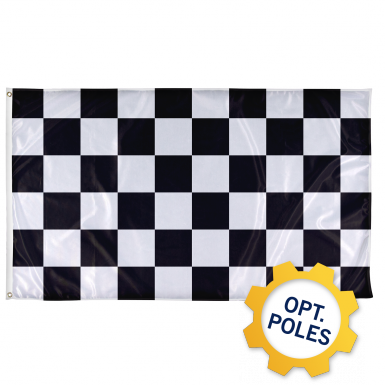 Checkered Flag - Green Checkerboard (385x385), Png Download