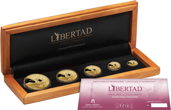 1/20-1 Oz Libertad Gold Set - Libertad Gold Proof Set 2016 (600x415), Png Download