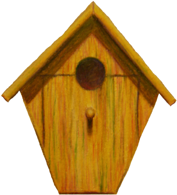 Birdhouse Drawing Images At Getdrawings - Hardwood (734x979), Png Download