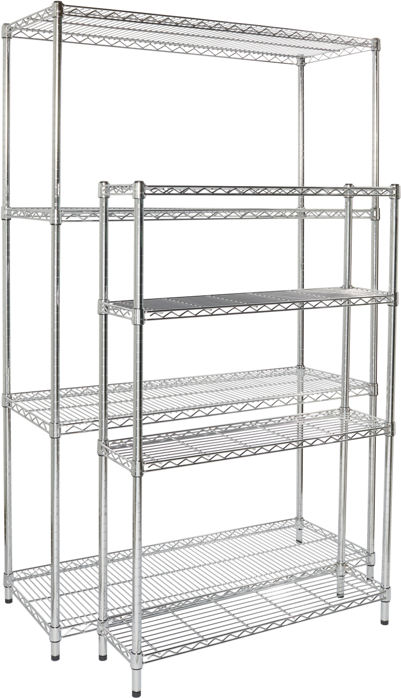 Download Chrome Ip Shelving 4tier Units Shelf Full Size PNG Image