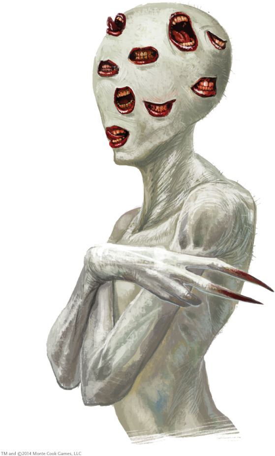 A Creation Of Monte Cook's Numenera, The All White, - Numenera Character Art (636x954), Png Download