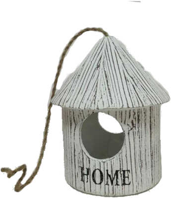 Traditional Hanging Birdhouse - Wood (458x458), Png Download
