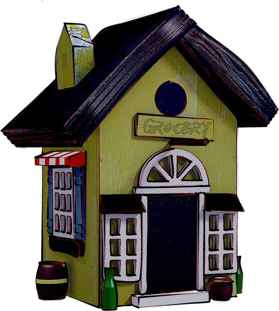 Birdhouse96 Birdhouse97 - House (957x1056), Png Download