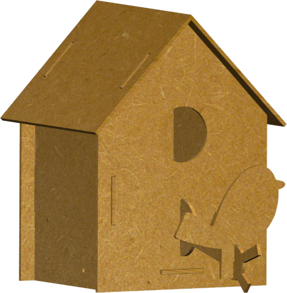 Little Bird House - House (588x600), Png Download
