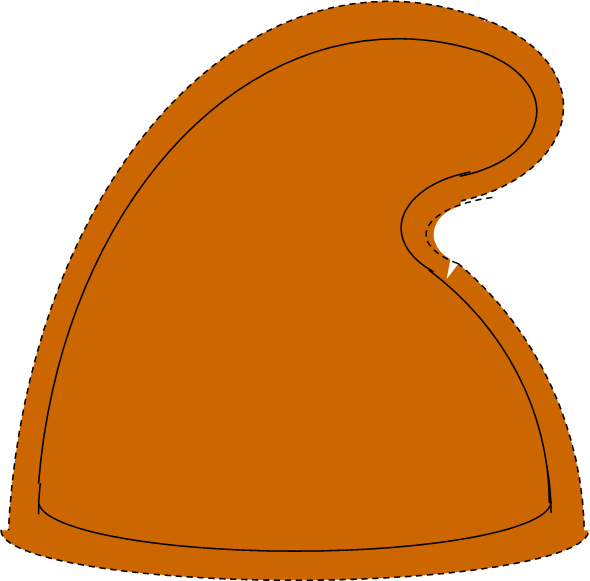 6) Pin Your Pattern Onto A Piece Of Felt And Cut Carefully (590x581), Png Download