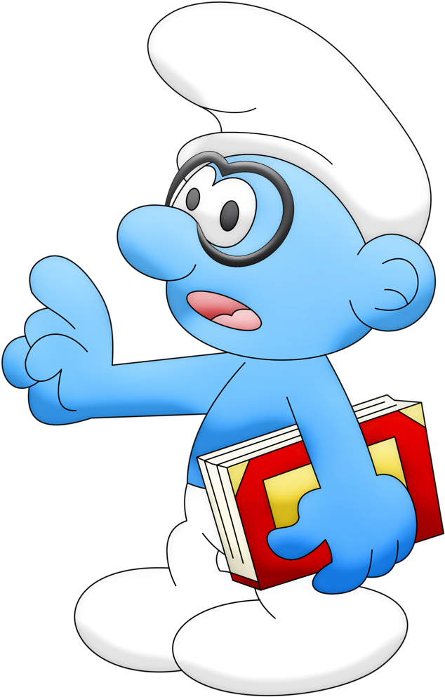 Co Smurfs Smurf Genio - Pitufos Animados Png (665x1024), Png Download