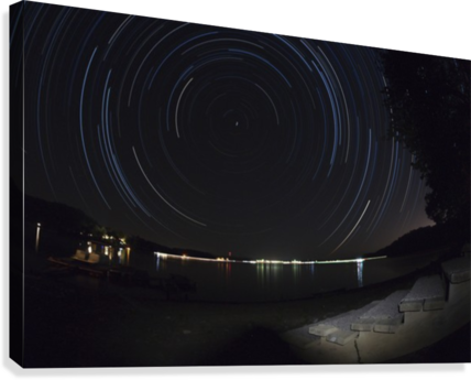 Fourth Of July Star Trail Canvas Print - Photograph Album (428x345), Png Download