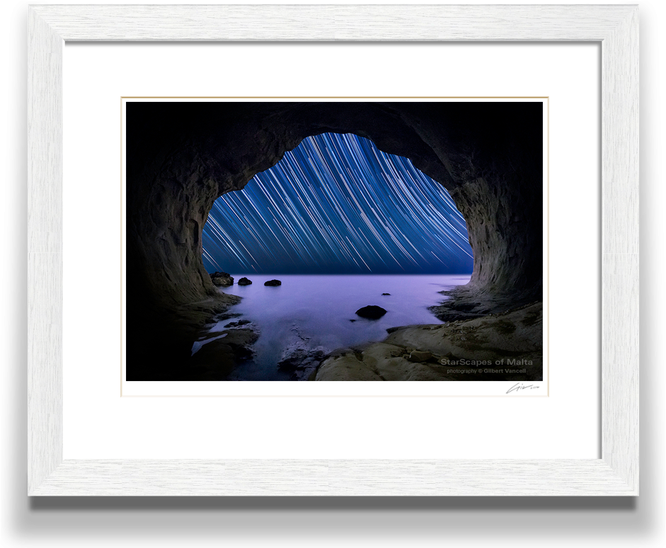 Star Trails In Sea Cave - Gilbert Vancell Nature Photography (1000x847), Png Download