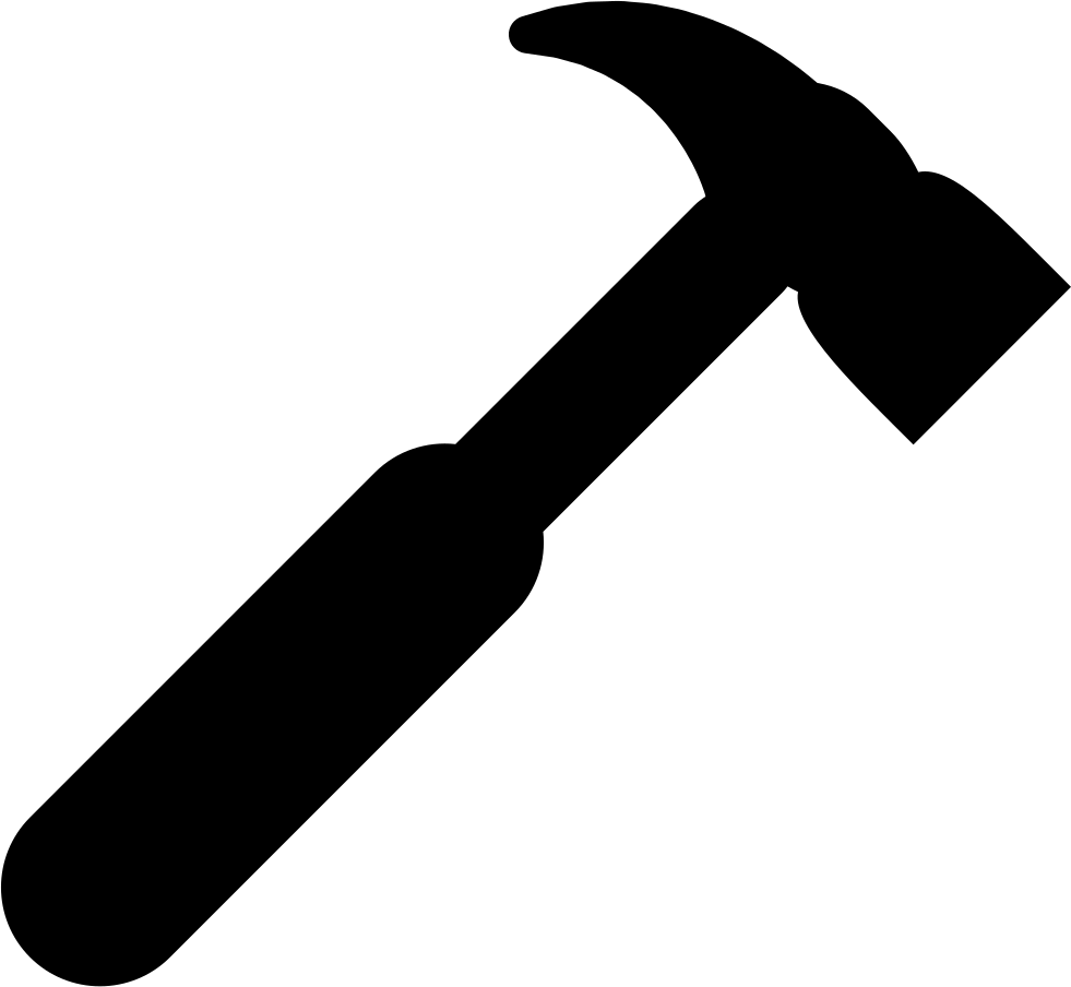 Hammer Silhouette Svg Png Icon Free Download - Hammer Silhouette (981x904), Png Download
