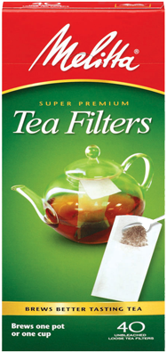 Tea Filter Paper - Melitta Tea Filters 40-count (pack Of 6) (350x400), Png Download