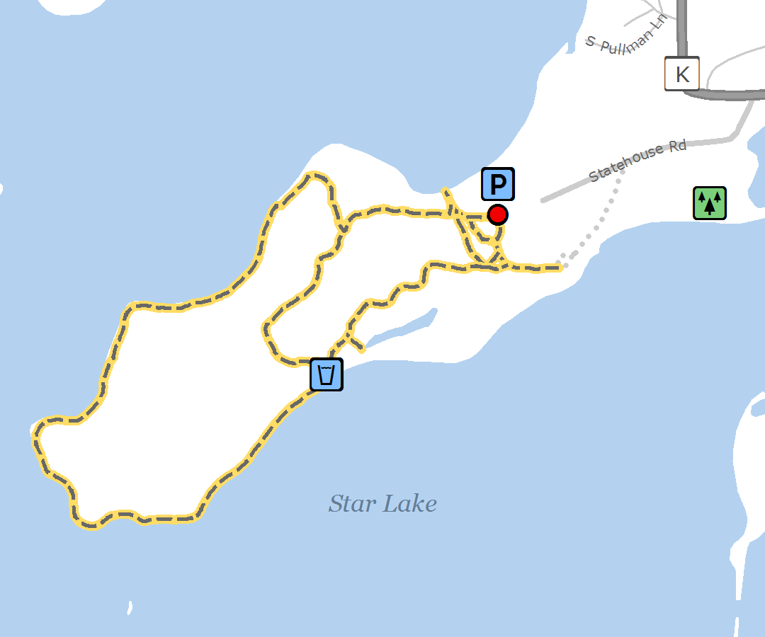 Star Lake Nature Trail - West Star Lake Campground Wisconsin (1080x900), Png Download