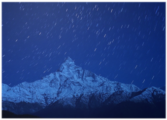 Star Trails Over Mt - Summit (400x400), Png Download