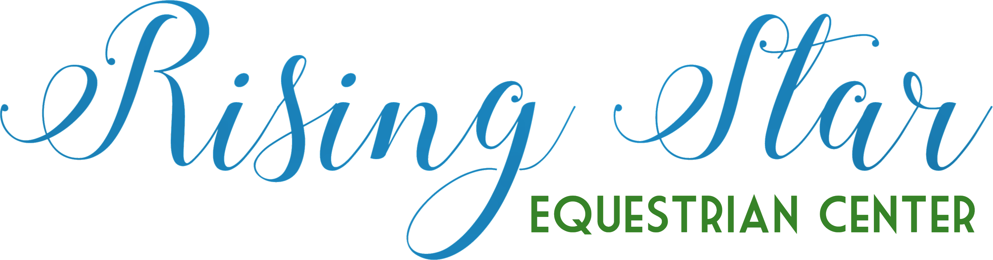 Rising Star Equestrian Center Rising Star Equestrian - Calligraphy (3159x828), Png Download