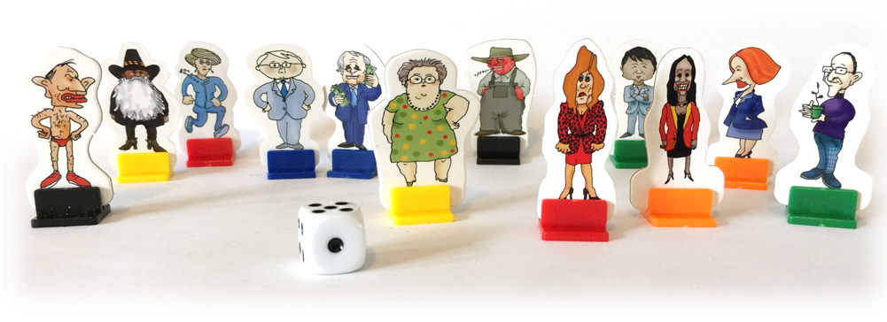 Questiontime Board Game Playing Pieces - Video Game (1000x389), Png Download