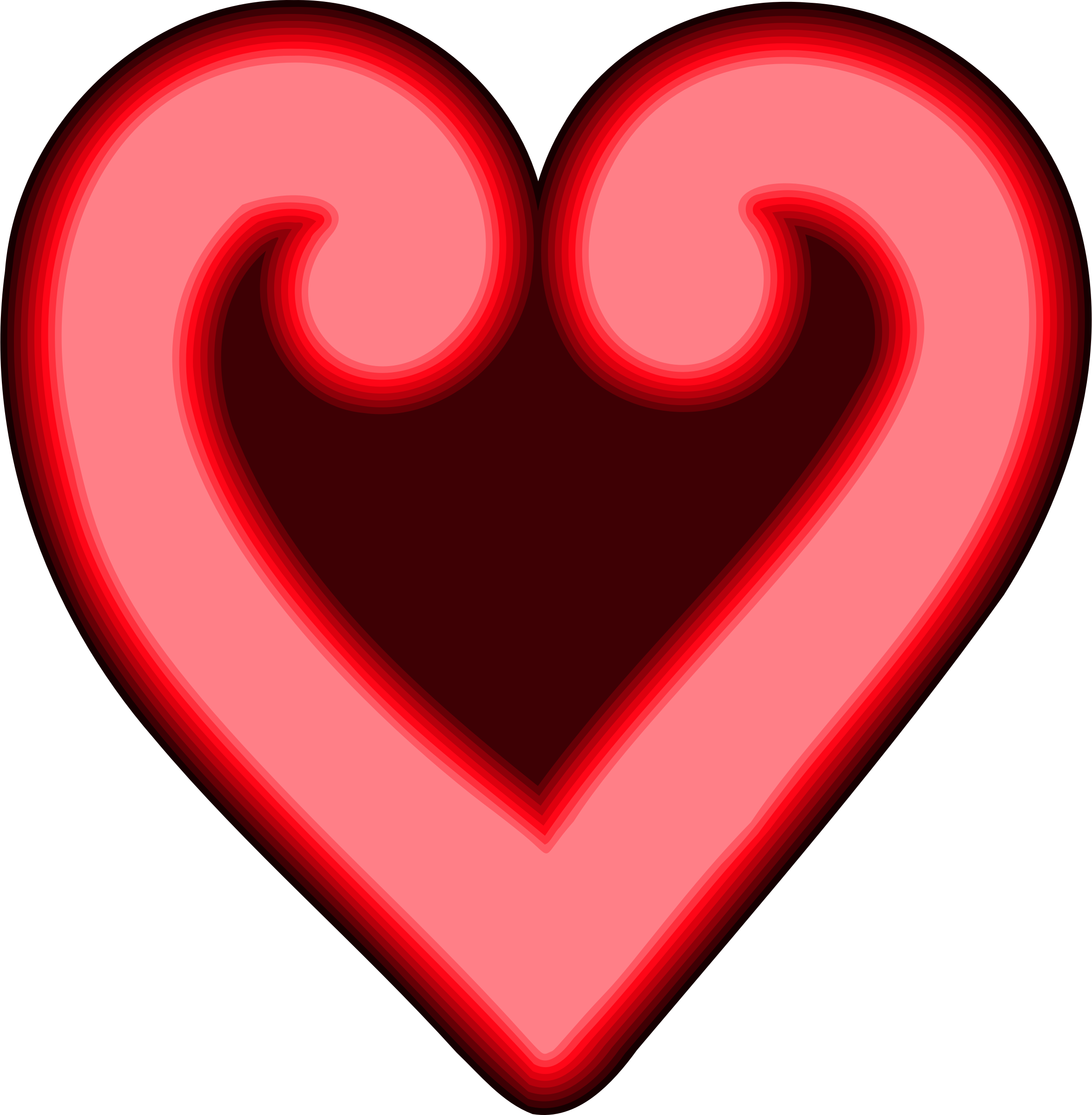 This Free Icons Png Design Of Abstract Heart 2 (2350x2400), Png Download