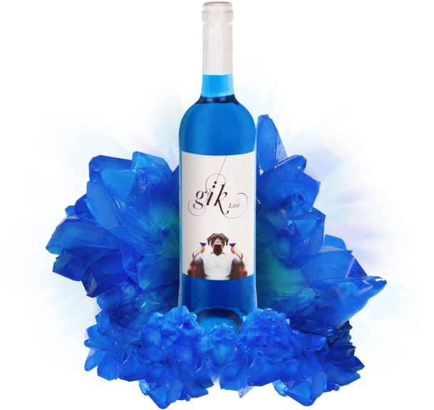 Keen To Push Beyond The Realms Of Red, White And Rosé, - Gik Blue Wine Uk (640x590), Png Download