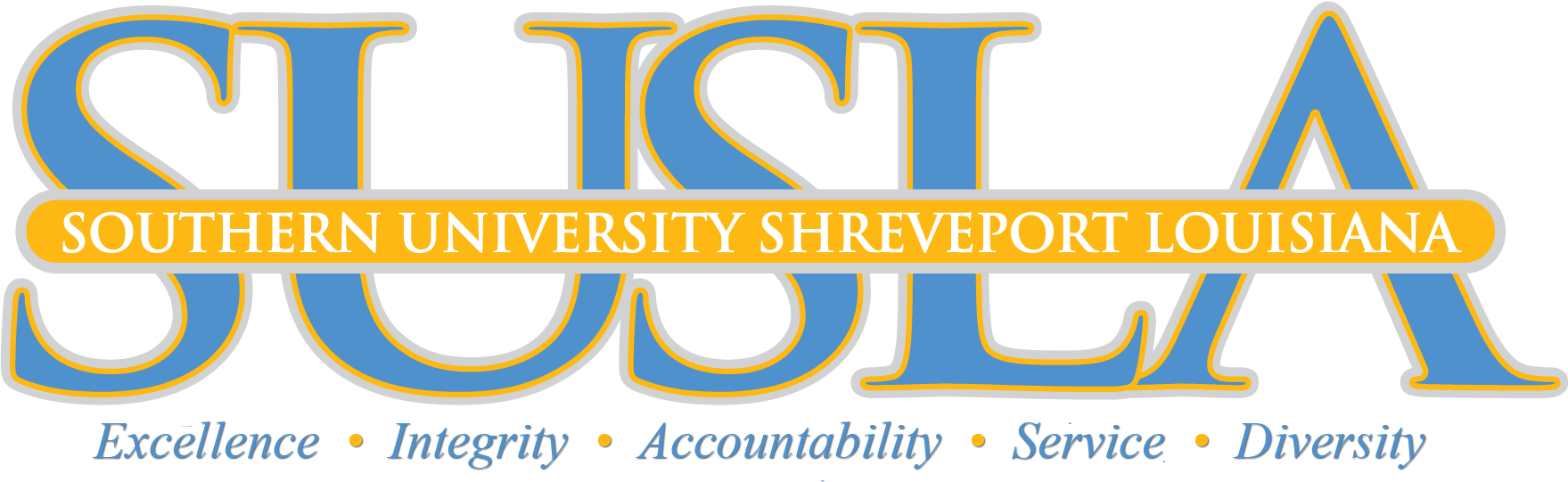 Gold 50th Png - Southern University At Shreveport Logo (1763x563), Png Download
