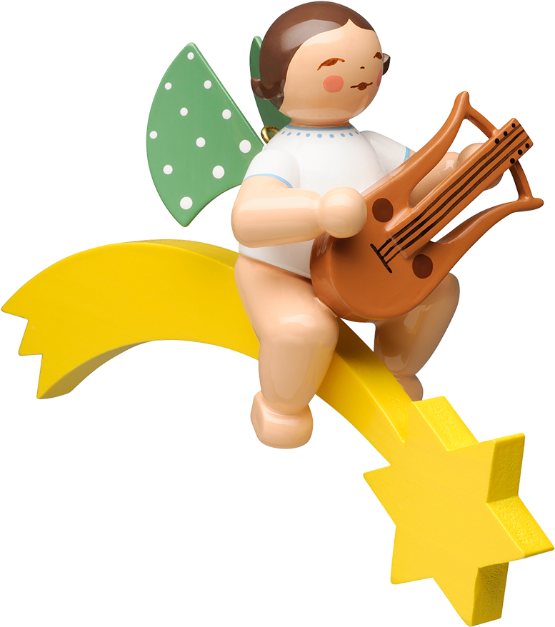 Angel With Lyre, On Comet - Wendt & Kühn (1000x1000), Png Download