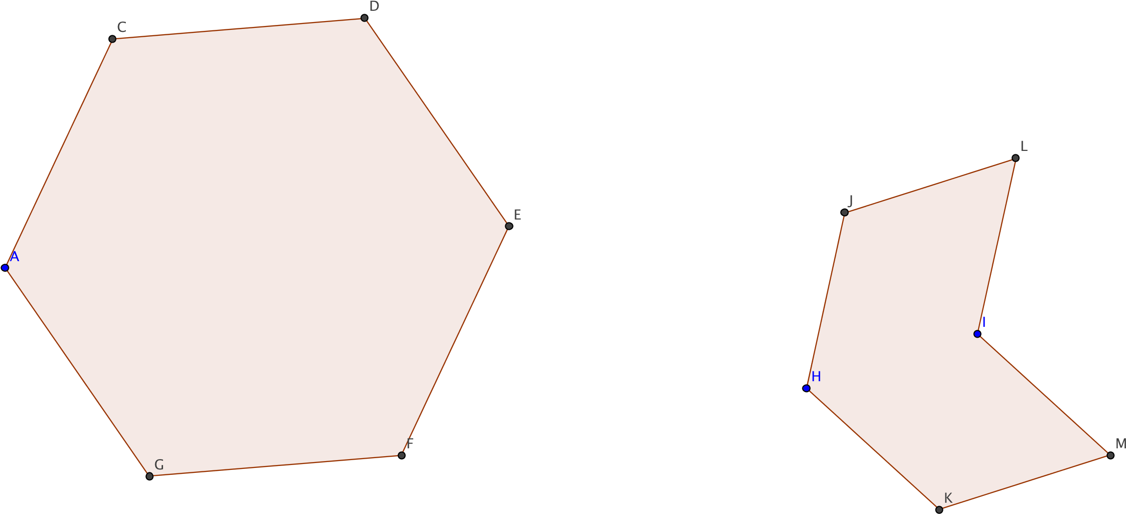 These Two Hexagons Have In Common The Fact That Each - Diagram (4041x2187), Png Download
