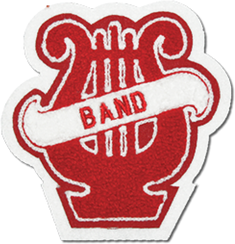 Band Lyre W/ Sash Sleeve Patch - Musical Ensemble (500x500), Png Download