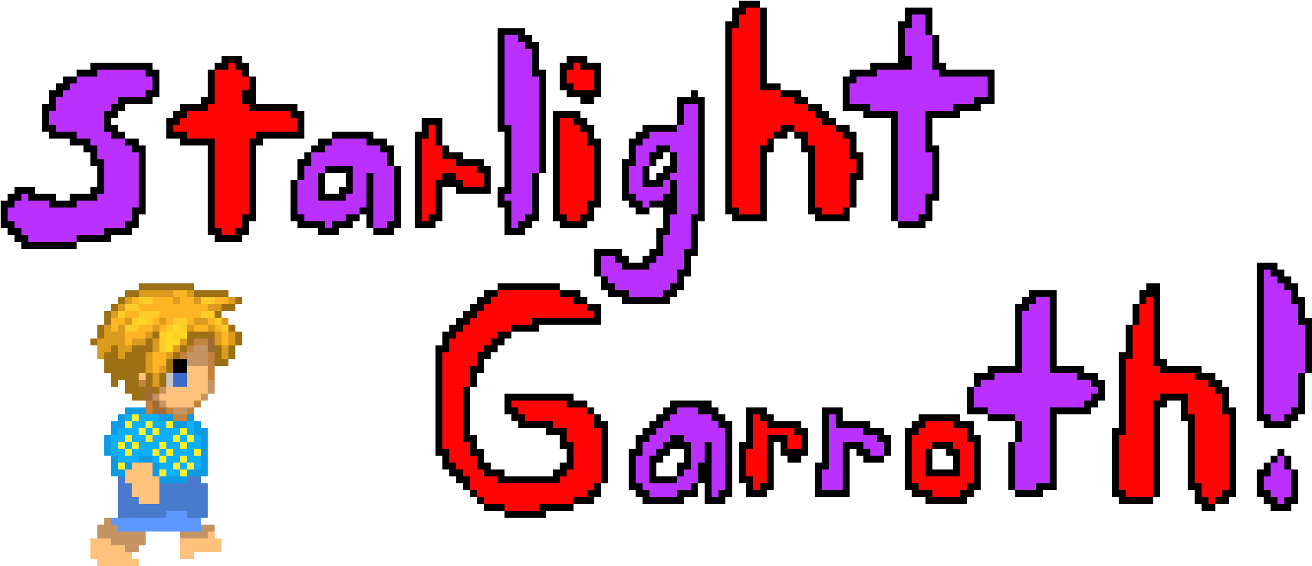 Mystreet Starlight Garroth - Pixel Art (1970x1000), Png Download