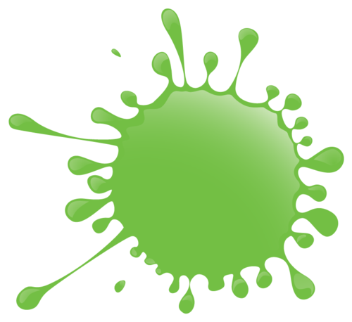 Free Green Splatter Png - Whacked Out (500x458), Png Download