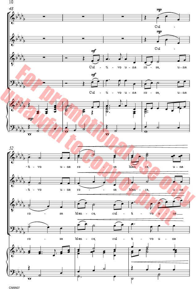 Cultivo Una Rosa Blanca Thumbnail - Moscow Nights Trombone Sheet (660x1008), Png Download